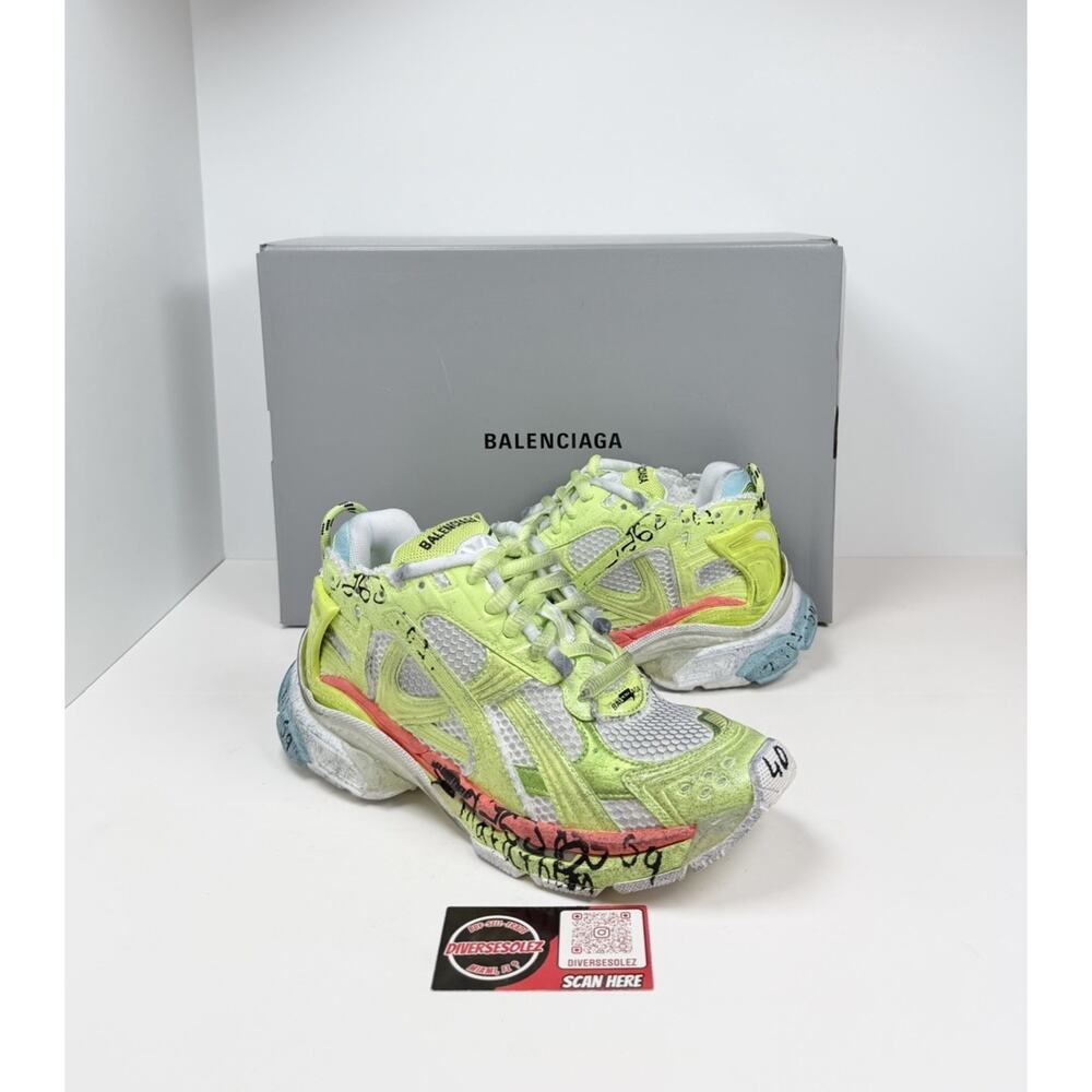 Size 40EU/7US - Balenciaga Runner Marathon Neon Unreleased🎾 NEW/RETAIL $1.4K!